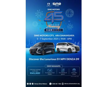 Sime Motors 45 Years Anniversary Carnival with DENZA Sime Motors
