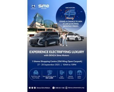 Experience the DENZA D9 at 1 Utama and enjoy exclusive privileges !